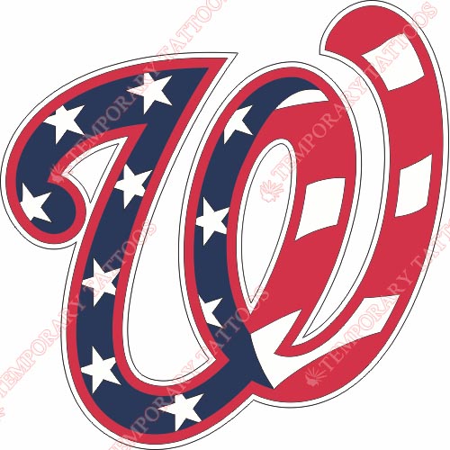 Washington Nationals Customize Temporary Tattoos Stickers NO.2027
